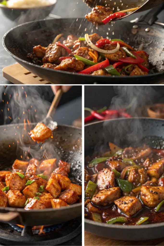 Step-by-Step Cooking Black Pepper Chicken