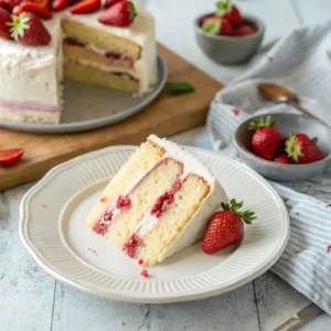 Strawberry Vanilla Cake