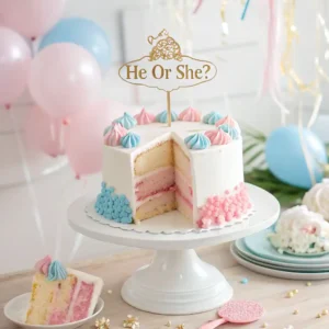 Gender Reveal Cake